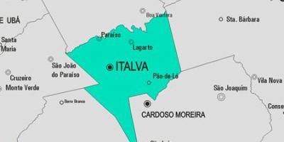 Mapa Italva obce