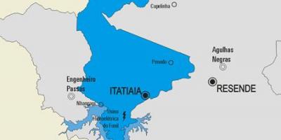 Mapa obce Itatiaia