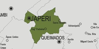 Mapa obce Japeri