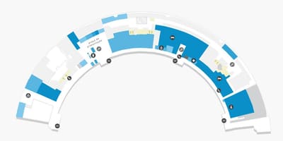 Mapa letiště Galeao, Svorka 1, Level 2