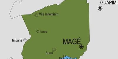 Mapa Magé obce