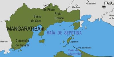 Mapa obce Mangaratiba