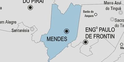 Mapa Mendes obce