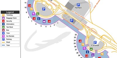 Mapa Mezinárodní letiště Rio de Janeiro