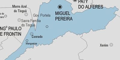 Mapa Miguel Pereira obce