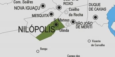 Mapa obce Nilópolis