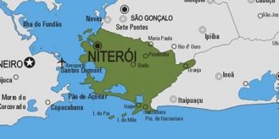 Mapa Niterói obce
