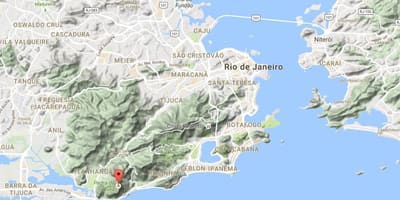 Mapa Pedra da Gávea