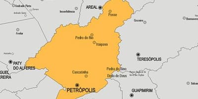 Mapa obci Petrópolis