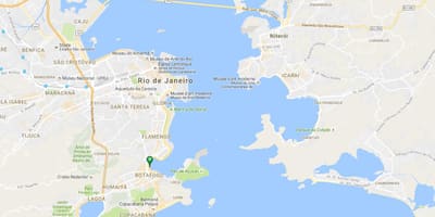 Mapa pláž Botafogo