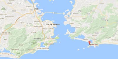 Mapa pláži Itaipú