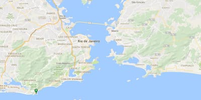 Mapa pláž Joatinga