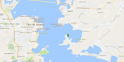 Mapa pláž Jurujuba