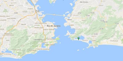 Mapa pláž Piratininga