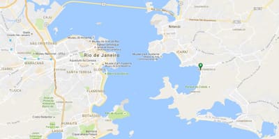 Mapa pláž São Francisco