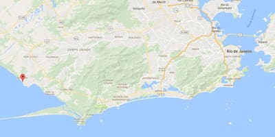 Mapa pláž Sepetiba
