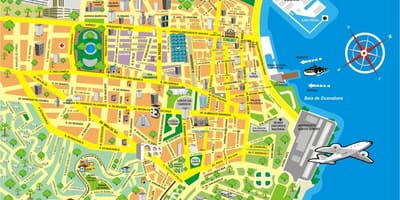 Mapa Rio de Janeiro centrum