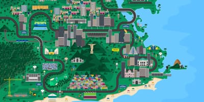 Mapa Rio de Janeiro design