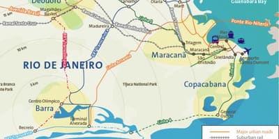 Mapa Rio de Janeiro letiště