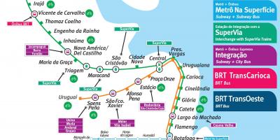 Mapa Rio de Janeiro subway