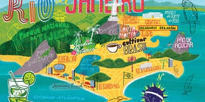Mapa Rio de Janeiro wallpaper