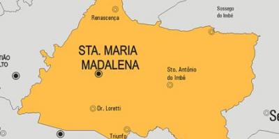 Mapa Santa Maria Madalena obce