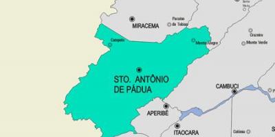 Mapu Santo Antônio de Pádua obce