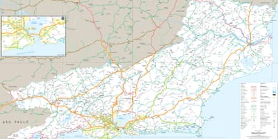 Mapa silnic státu Rio de Janeiro