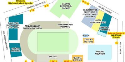 Mapa stadion São Januário