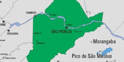 Mapa São Francisco de Itabapoana obce