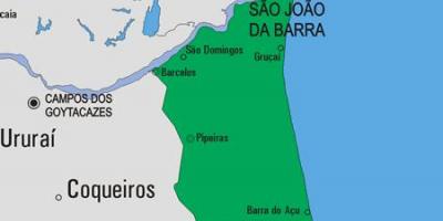 Mapa São João da Barra obce