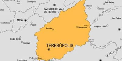 Mapa obci Teresópolis