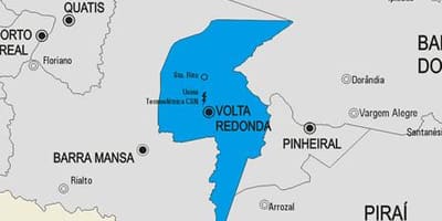 Mapa obce Vassouras