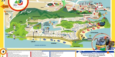 Mapa Okružní autobus Rio de Janeiro