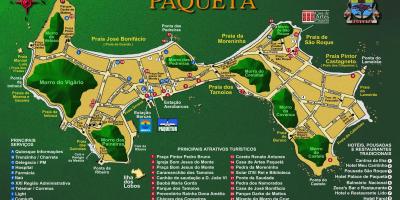 Mapa Île de Paquetá